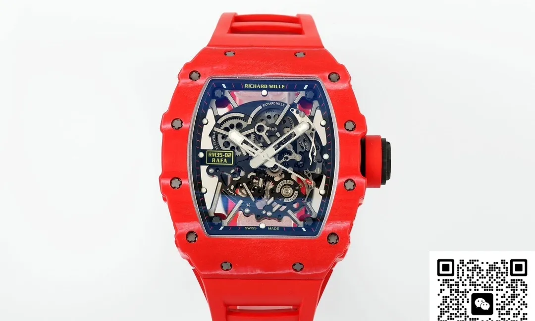 ZF Factory Richard Mille RM35-02 Red strap 1:1 Best Edition Replica Watch