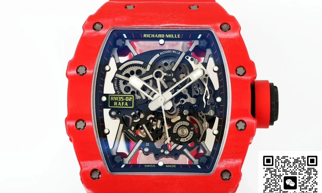 ZF Factory Richard Mille RM35-02 Red strap 1:1 Best Edition Replica Watch