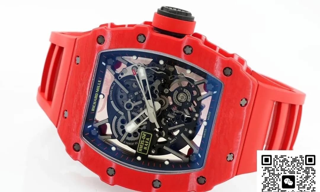 ZF Factory Richard Mille RM35-02 Red strap 1:1 Best Edition Replica Watch