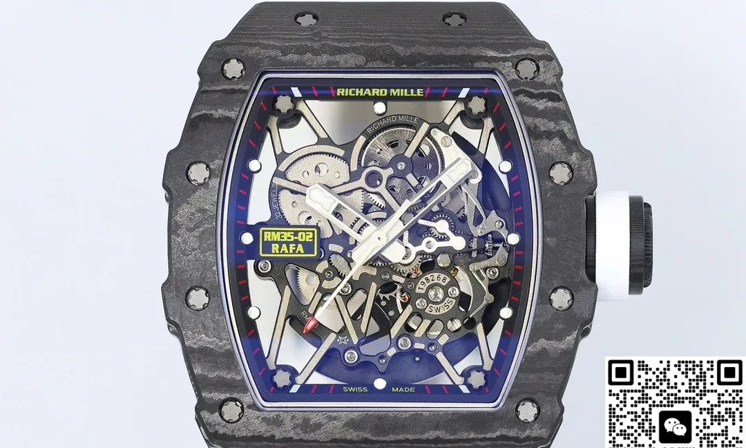 ZF Factory V7 Richard Mille RM35-02 carbon fiber 1:1 Best Edition Replica Watch