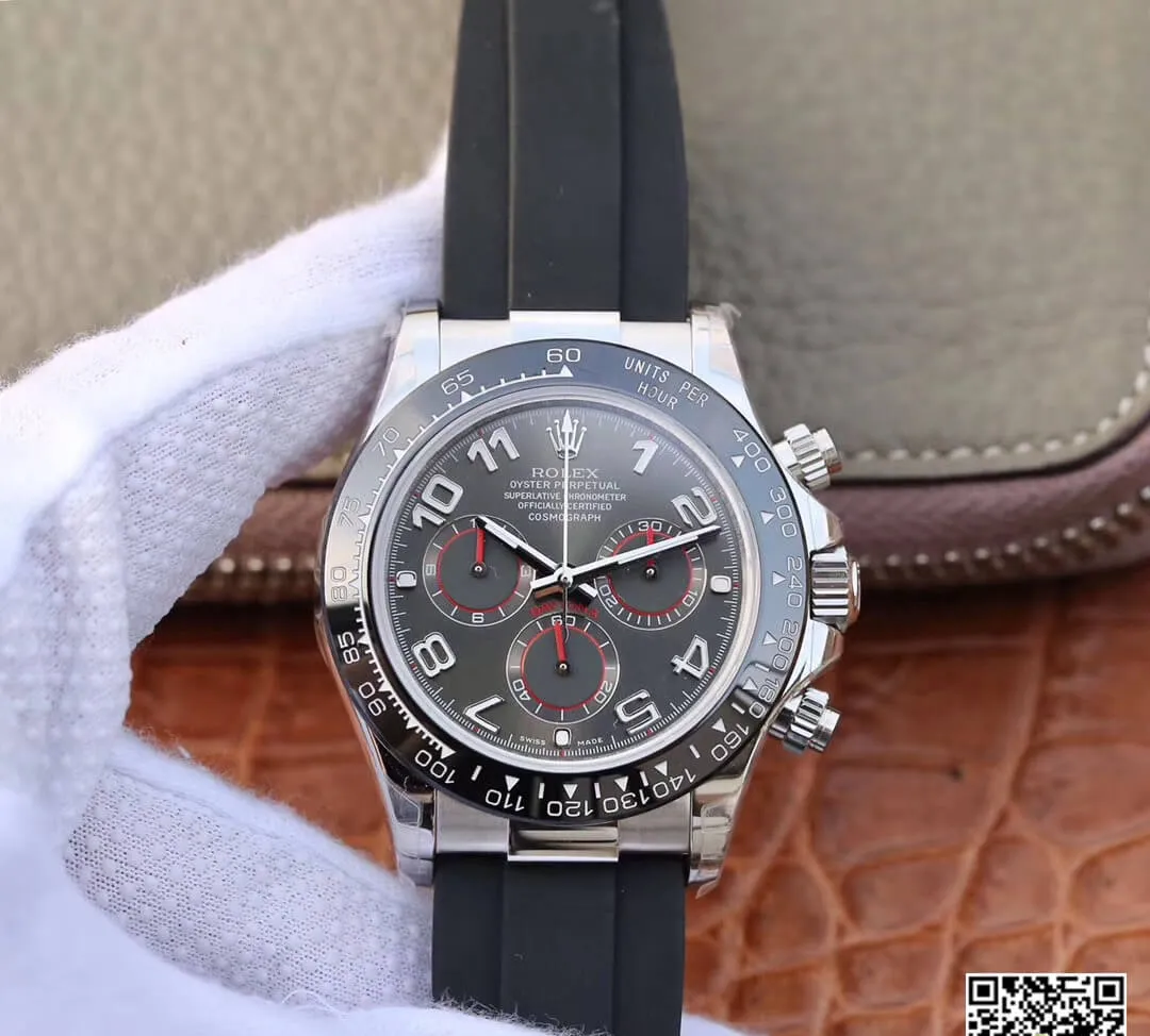 Rolex Daytona Cosmograph 40MM JH Factory 1:1 Best Edition Replica Watch Stainless Steel Bezel