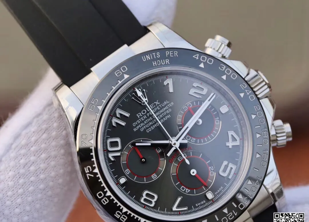 Rolex Daytona Cosmograph 40MM JH Factory 1:1 Best Edition Replica Watch Stainless Steel Bezel