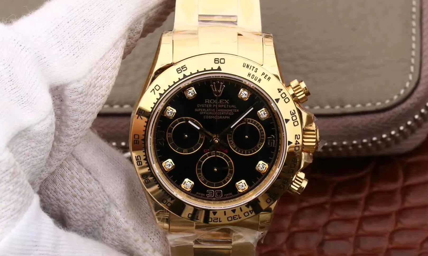 Rolex Daytona Cosmograph M116508-0008 JH Factory 1:1 Best Edition Replica Watch Diamonds Dial