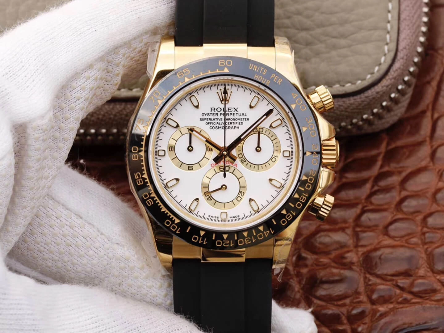Rolex Daytona Cosmograph M116518ln-0041 JH Factory 1:1 Best Edition Replica Watch Black Strap