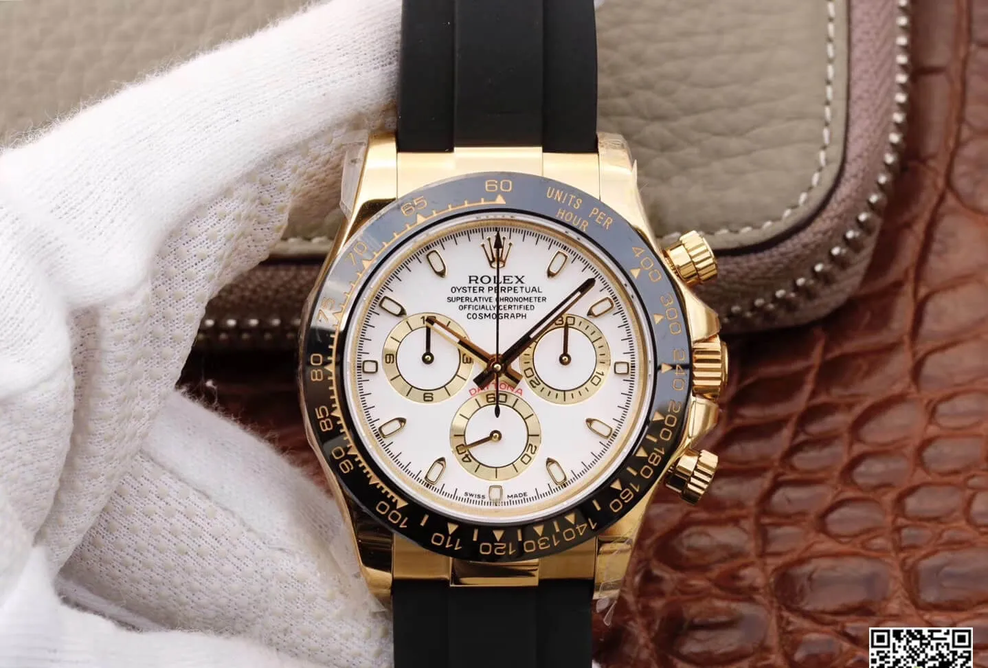 Rolex Daytona Cosmograph M116518ln-0041 JH Factory 1:1 Best Edition Replica Watch Black Strap