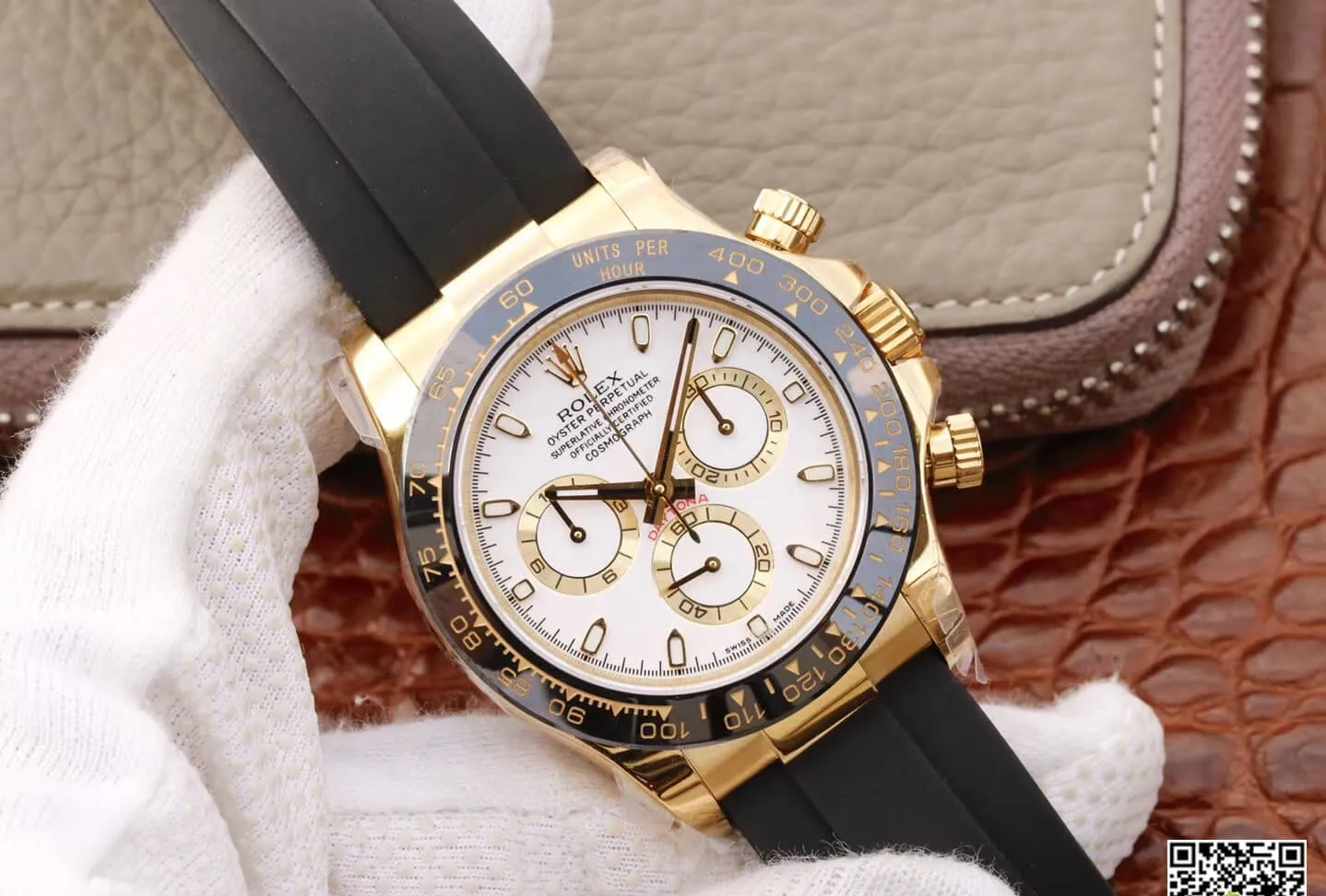 Rolex Daytona Cosmograph M116518ln-0041 JH Factory 1:1 Best Edition Replica Watch Black Strap