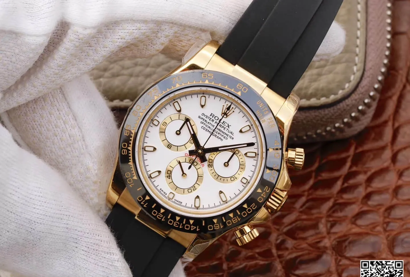 Rolex Daytona Cosmograph M116518ln-0041 JH Factory 1:1 Best Edition Replica Watch Black Strap