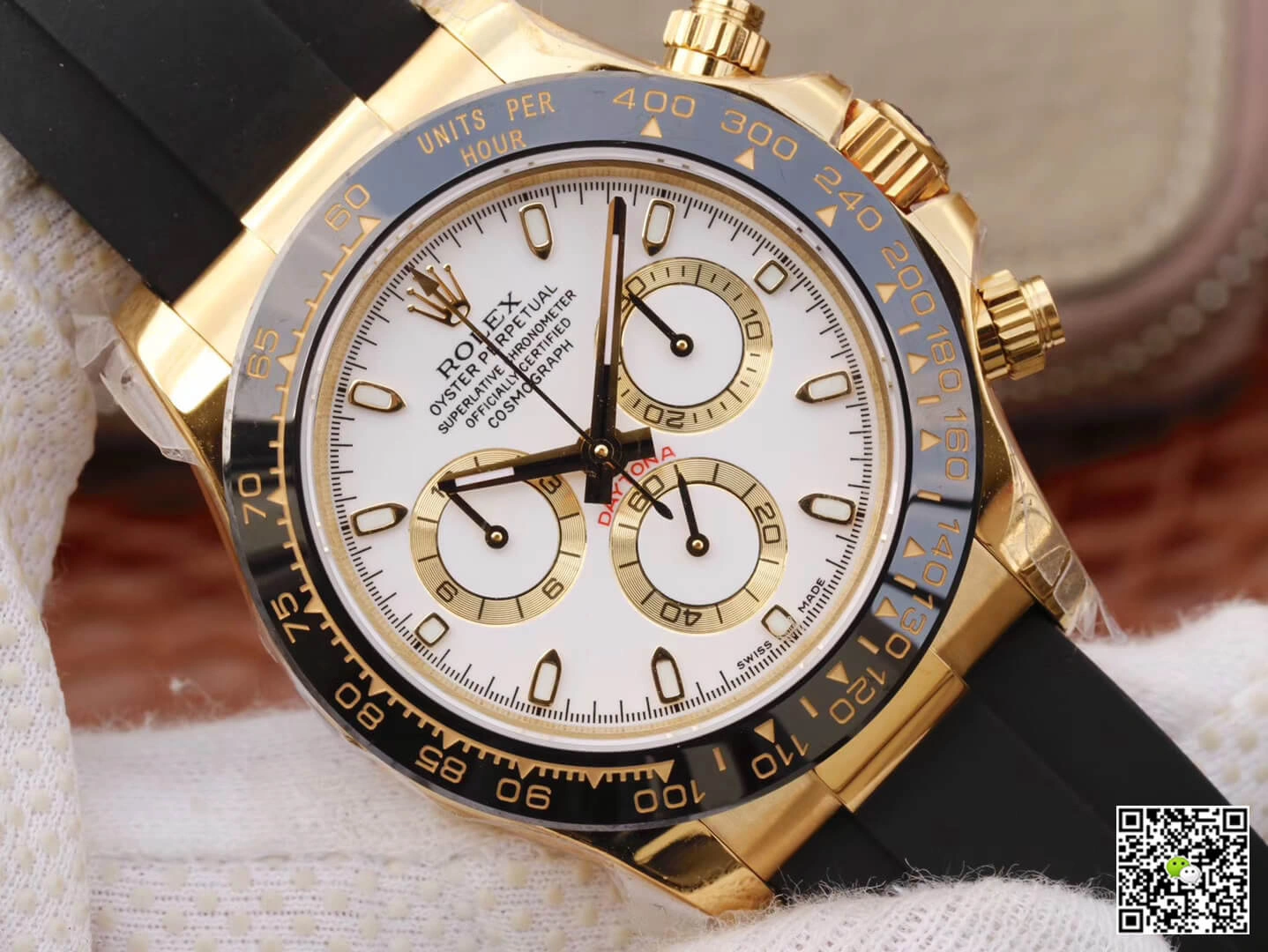 Rolex Daytona Cosmograph M116518ln-0041 JH Factory 1:1 Best Edition Replica Watch Black Strap