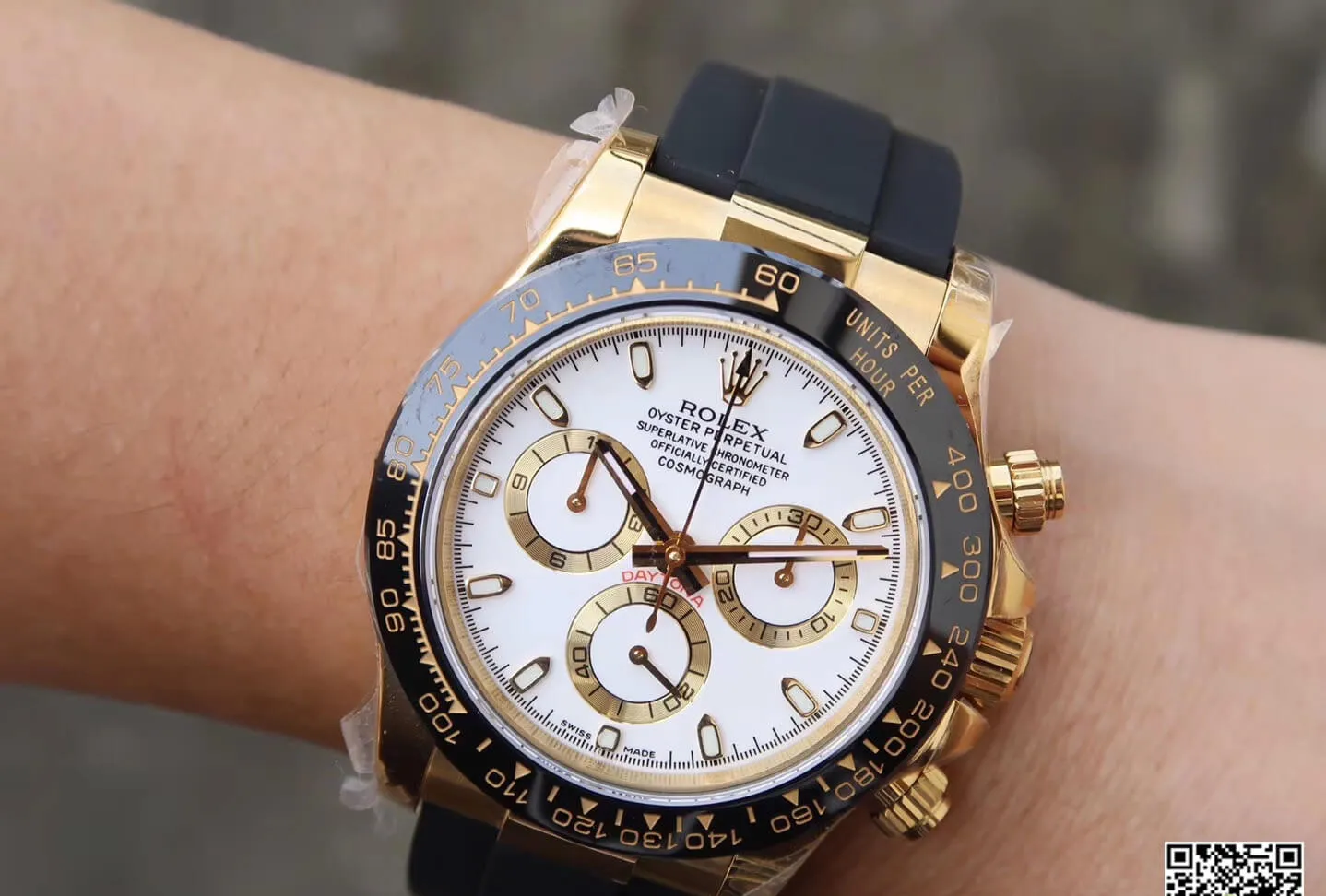 Rolex Daytona Cosmograph M116518ln-0041 JH Factory 1:1 Best Edition Replica Watch Black Strap