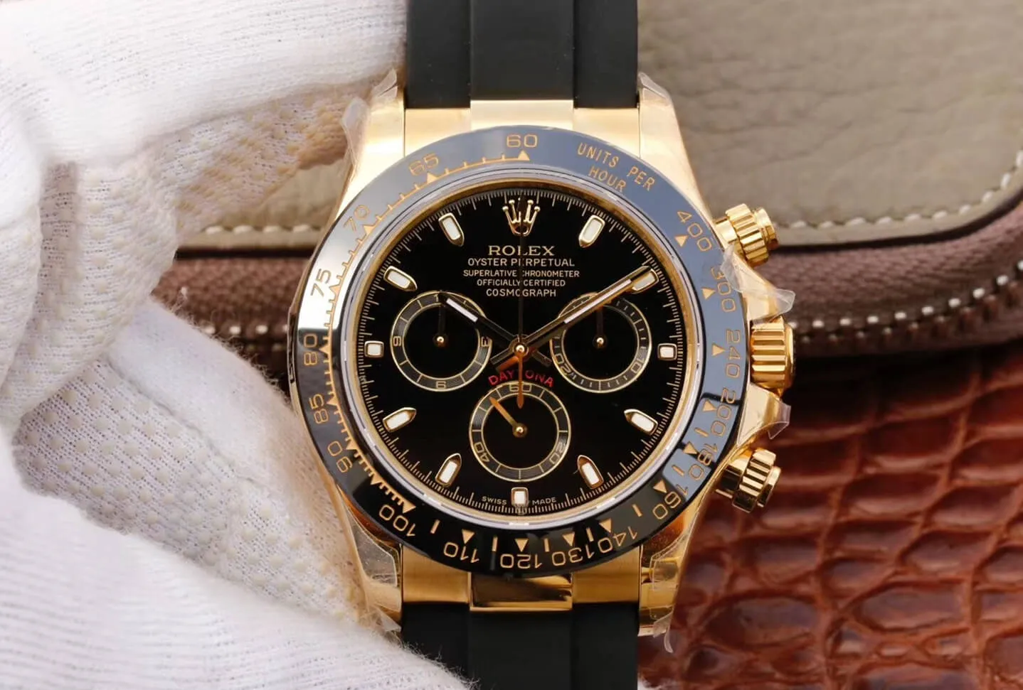 Rolex Daytona Cosmograph M116518ln-0043 JH Factory 1:1 Best Edition Replica Watch Black Bezel
