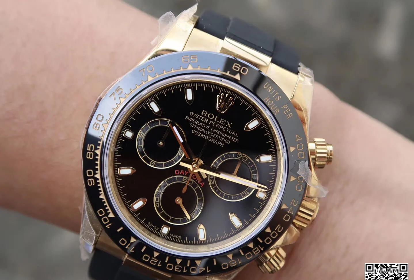 Rolex Daytona Cosmograph M116518ln-0043 JH Factory 1:1 Best Edition Replica Watch Black Bezel