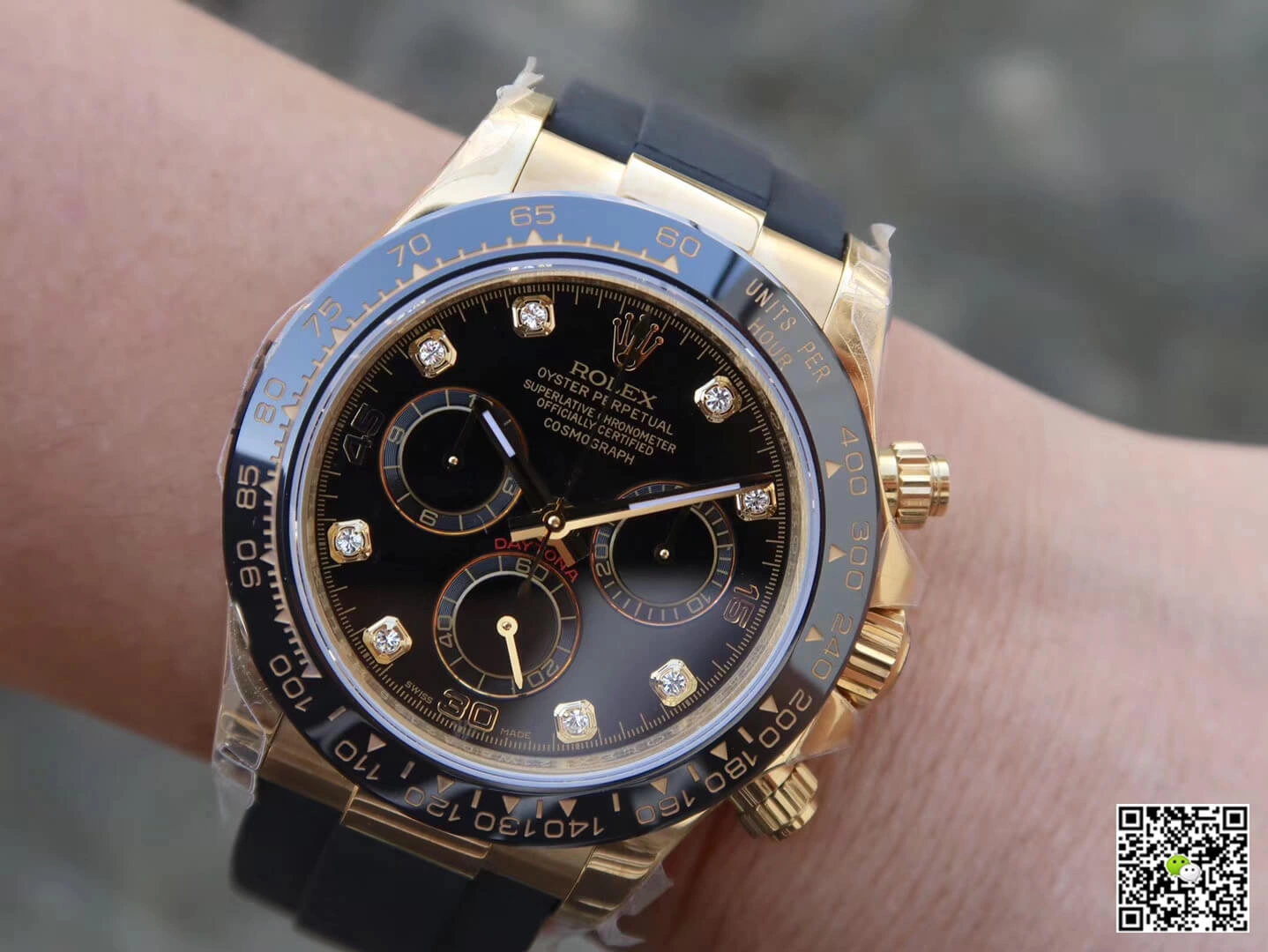 Rolex Daytona Cosmograph M116518ln-0046 JH Factory 1:1 Best Edition Replica Watch Black Bezel