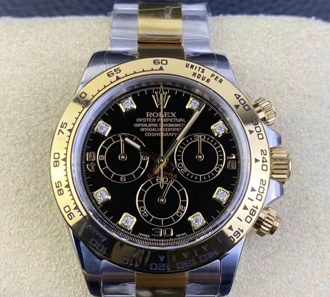 Rolex Cosmograph Daytona M116503-0008 Clean Factory 1:1 Best Edition Replica Watch V3 Black Diamond Dial