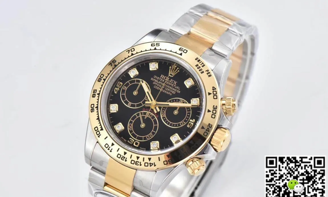 Rolex Cosmograph Daytona M116503-0008 Clean Factory 1:1 Best Edition Replica Watch V3 Black Diamond Dial