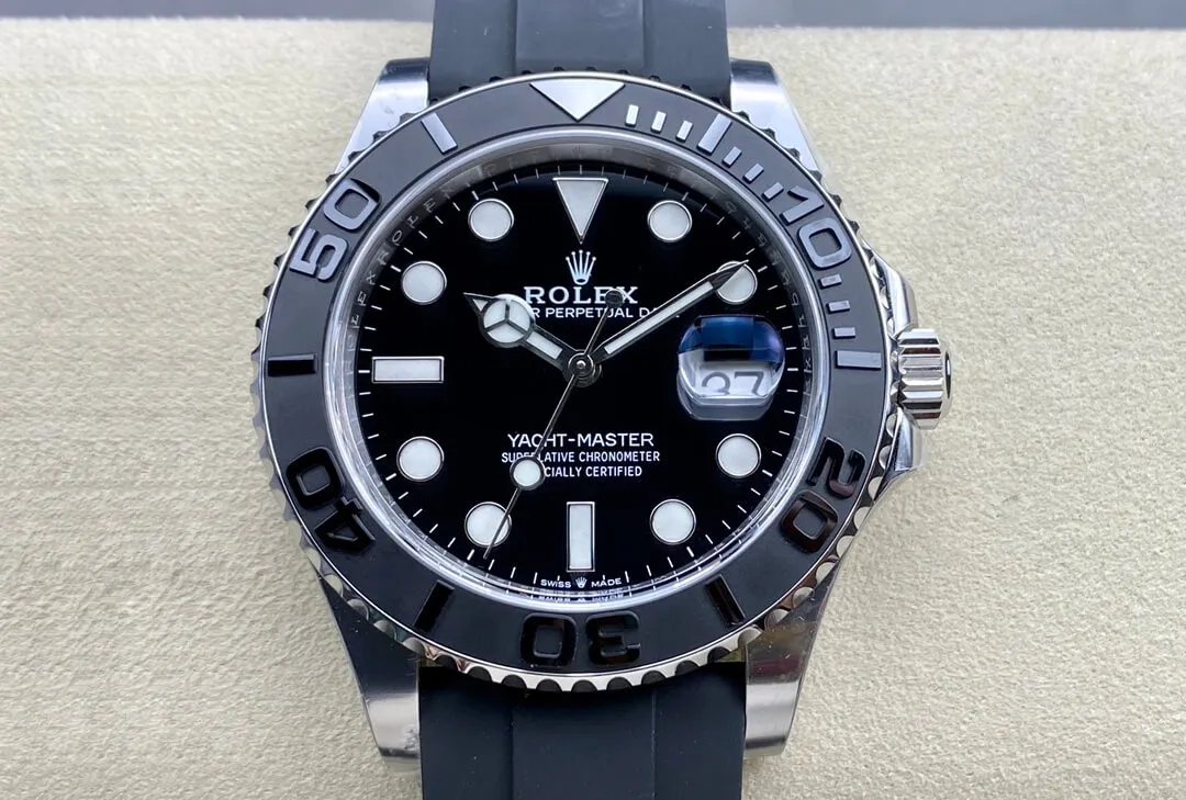 Rolex Yacht Master M226659-0002 Clean Factory 1:1 Best Edition Replica Watch Black Strap