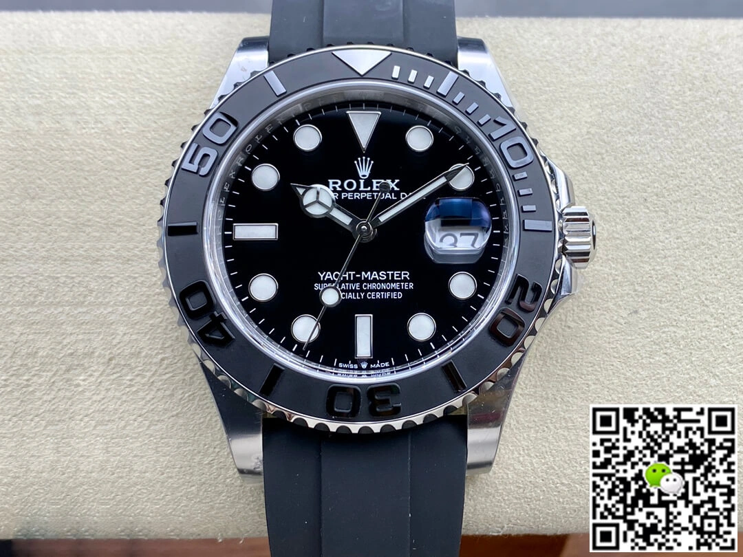 Rolex Yacht Master M226659-0002 Clean Factory 1:1 Best Edition Replica Watch Black Strap