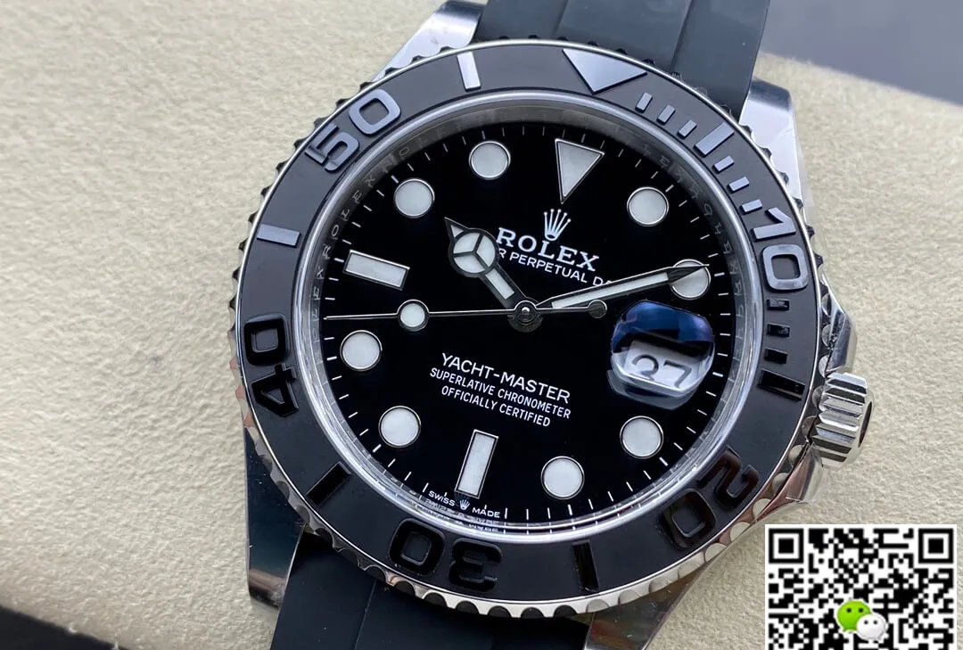 Rolex Yacht Master M226659-0002 Clean Factory 1:1 Best Edition Replica Watch Black Strap