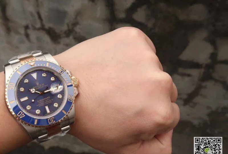 Rolex Submariner 116613 18K Gold Wrapped GM Factory 1:1 Best Edition Replica Watch Swiss ETA2836 904L Stainless Steel Bracelet