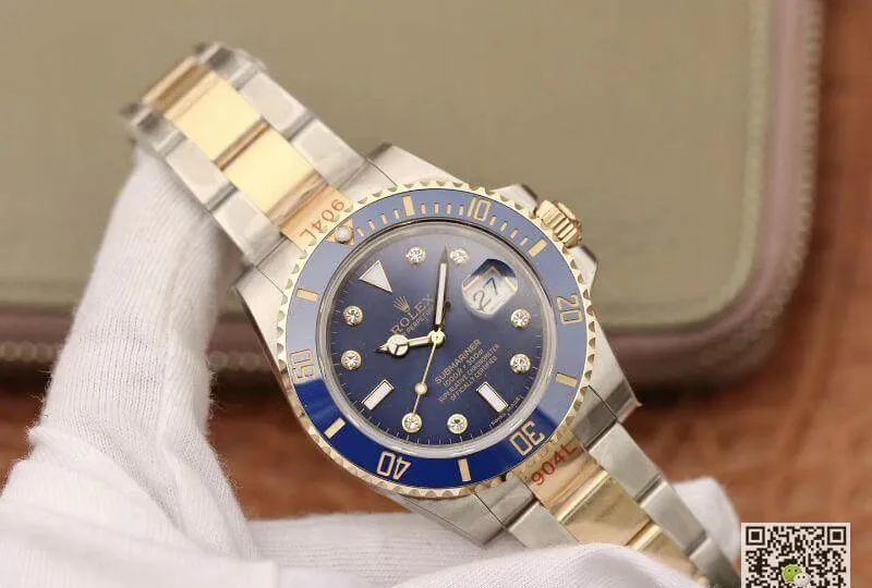 Rolex Submariner 116613 18K Gold Wrapped GM Factory 1:1 Best Edition Replica Watch Swiss ETA2836 904L Stainless Steel Bracelet