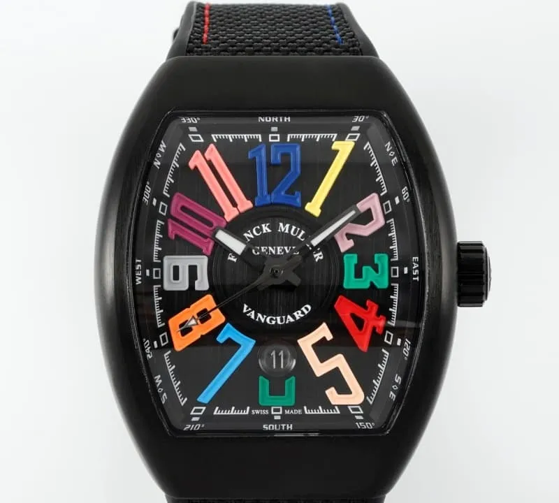 ABF Factory Franck Muller Vanguard Rainbow hour markers 1:1 Best Edition Replica Watch