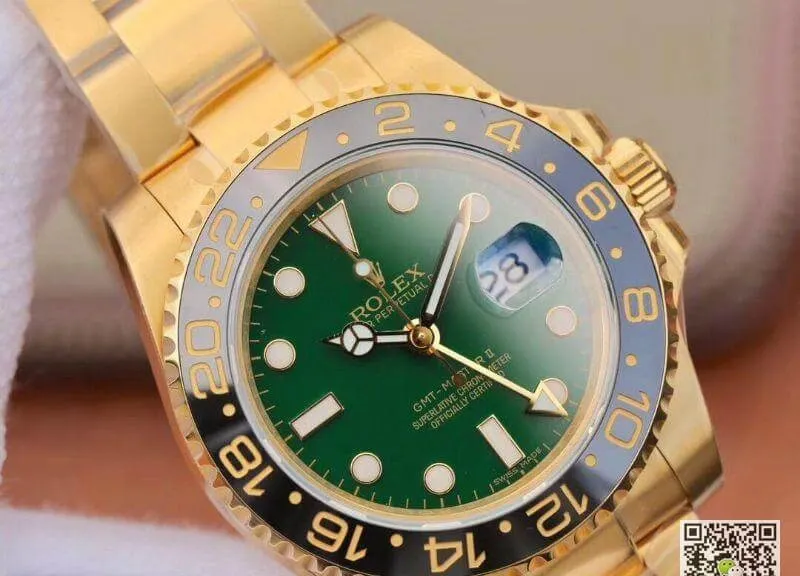 Rolex GMT Master II 116718LN 40mm EW Factory Mechanical Watches 1:1 Best Edition Replica Watch Swiss ETA2836 Green Dial