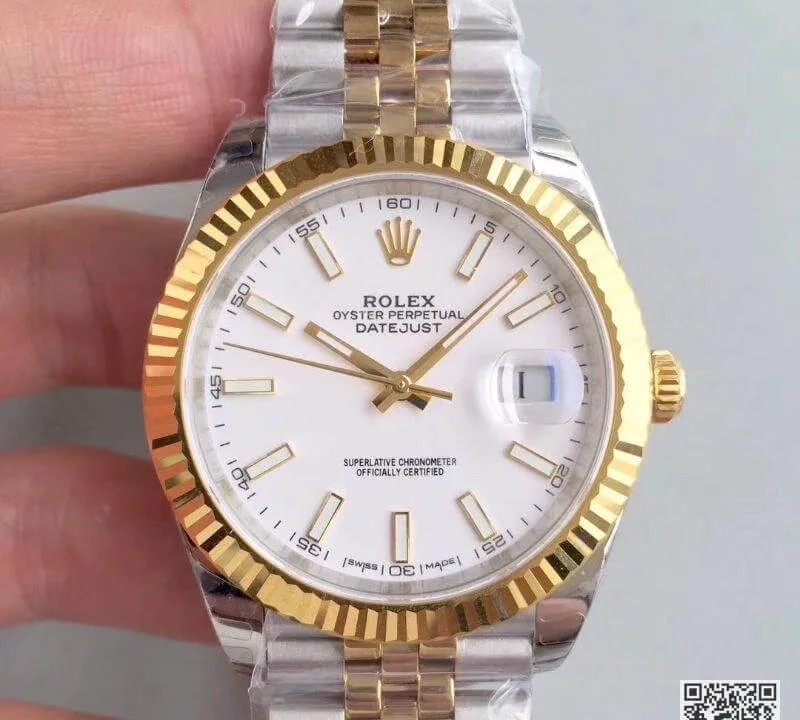 Rolex Datejust M126333-0016 EW Factory Mechanical Watches 1:1 Best Edition Replica Watch Swiss ETA3255 White Dial