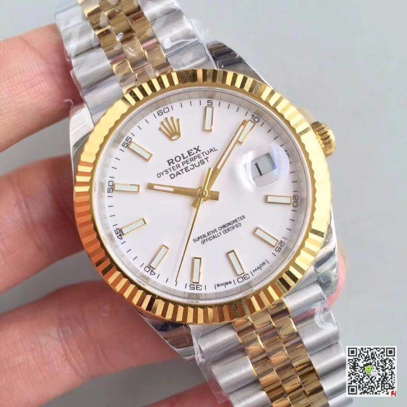 Rolex Datejust M126333-0016 EW Factory Mechanical Watches 1:1 Best Edition Replica Watch Swiss ETA3255 White Dial