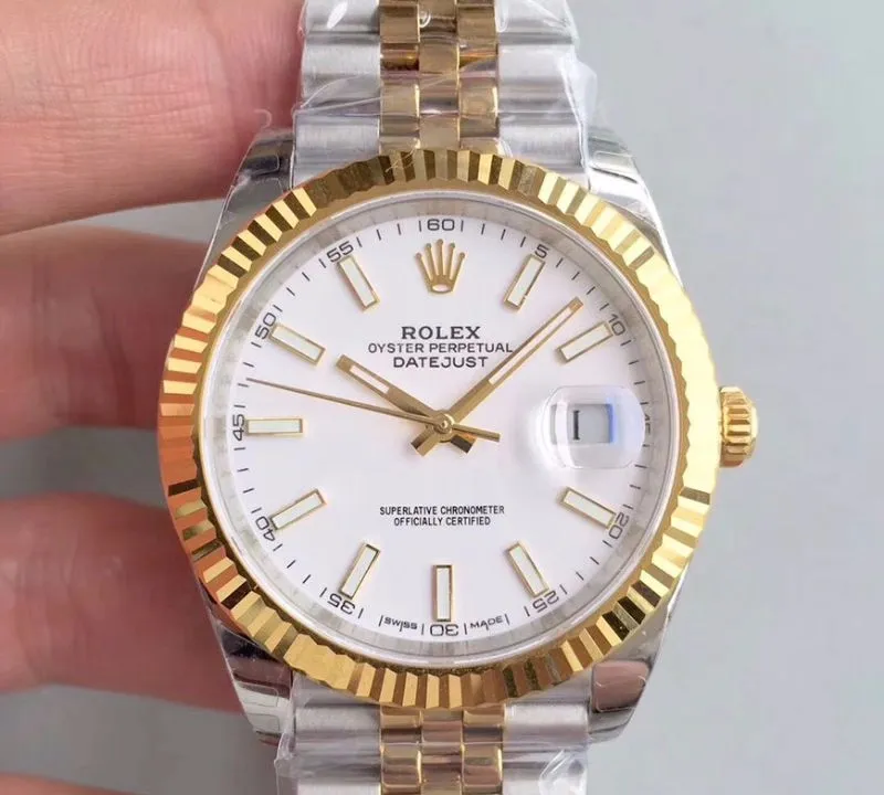 Rolex Datejust M126333-0016 EW Factory Mechanical Watches 1:1 Best Edition Replica Watch Swiss ETA3255 White Dial
