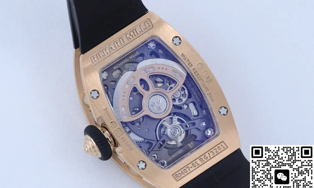 ZF Factory Richard Mille RM07-01 Transparent case back 1:1 Best Edition Replica Watch