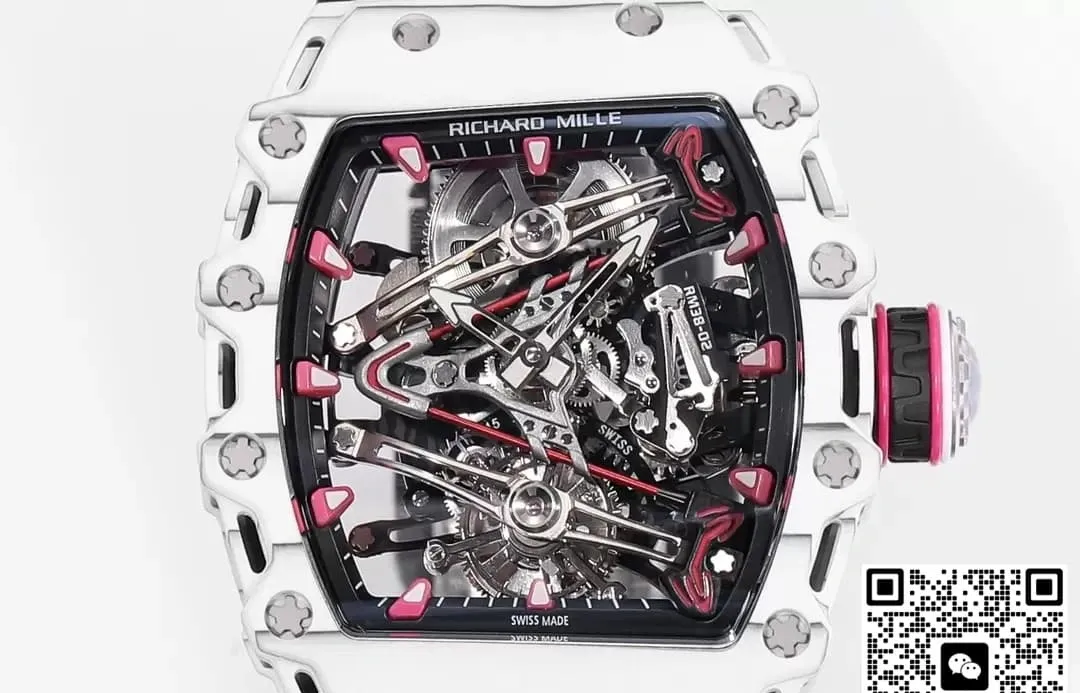 RM Factory Richard Mille RM38-02 Tourbillon White case 1:1 Best Edition Replica Watch