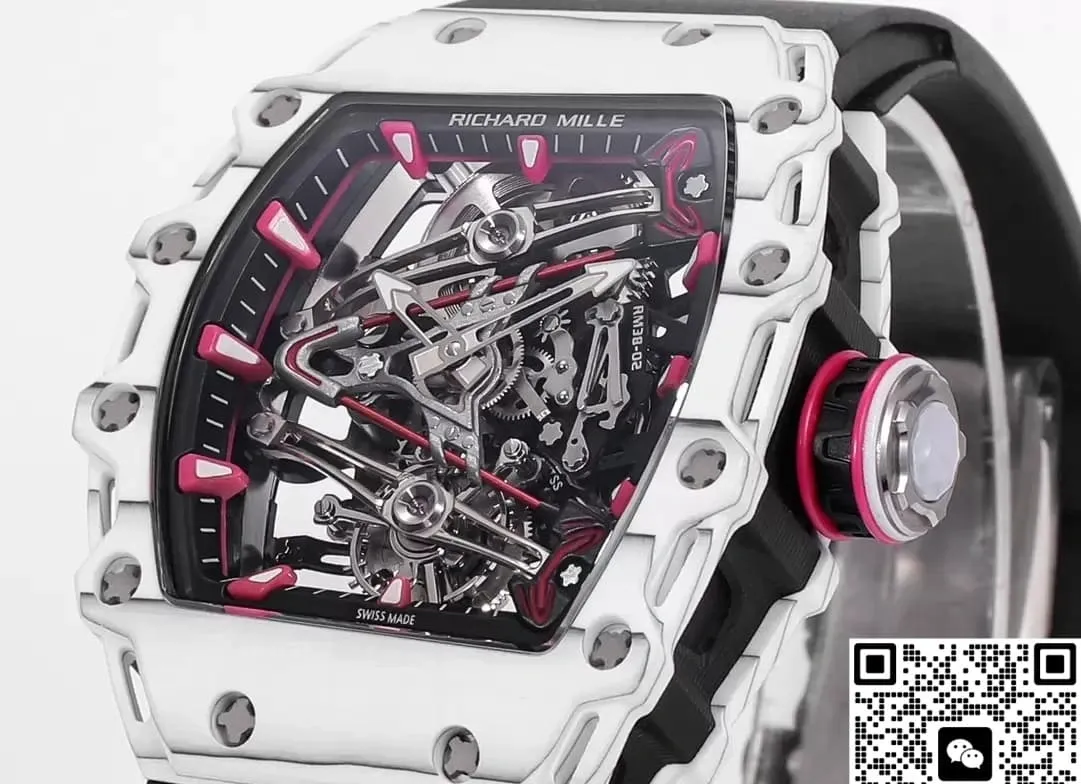 RM Factory Richard Mille RM38-02 Tourbillon White case 1:1 Best Edition Replica Watch