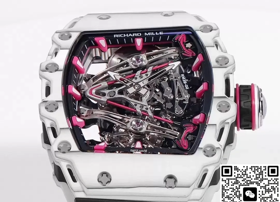 RM Factory Richard Mille RM38-02 Tourbillon White case 1:1 Best Edition Replica Watch