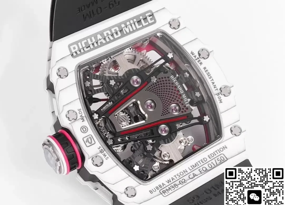 RM Factory Richard Mille RM38-02 Tourbillon White case 1:1 Best Edition Replica Watch