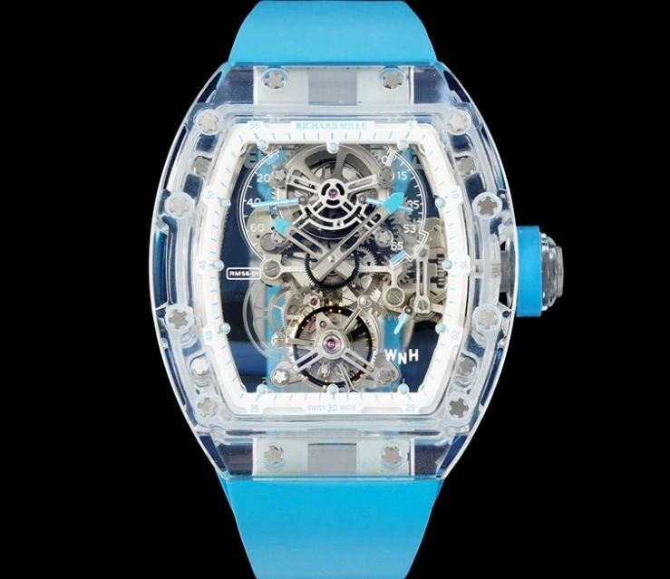 RM Factory Richard Mille RM56-01 Tourbillon blue strap 1:1 Best Edition Replica Watch