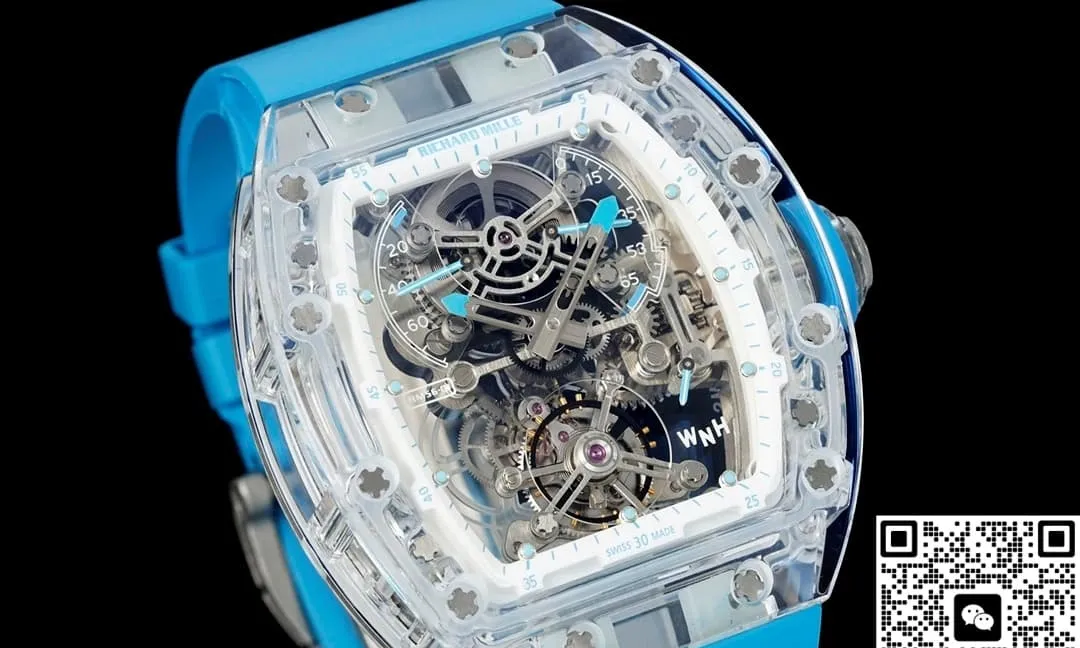 RM Factory Richard Mille RM56-01 Tourbillon blue strap 1:1 Best Edition Replica Watch