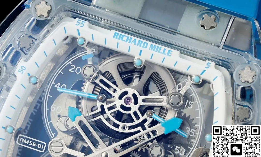 RM Factory Richard Mille RM56-01 Tourbillon blue strap 1:1 Best Edition Replica Watch