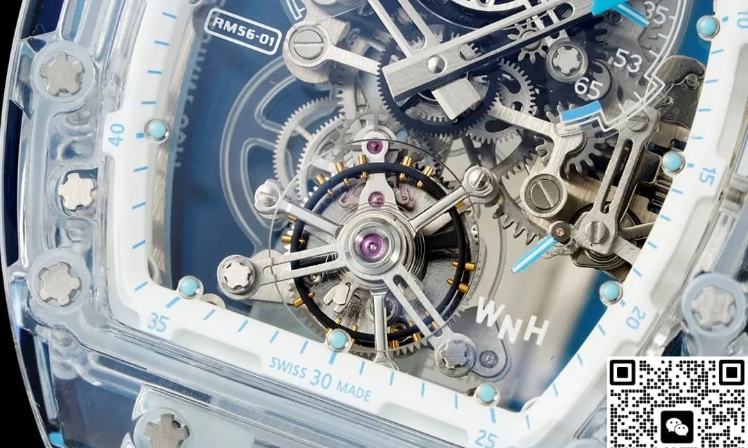 RM Factory Richard Mille RM56-01 Tourbillon blue strap 1:1 Best Edition Replica Watch