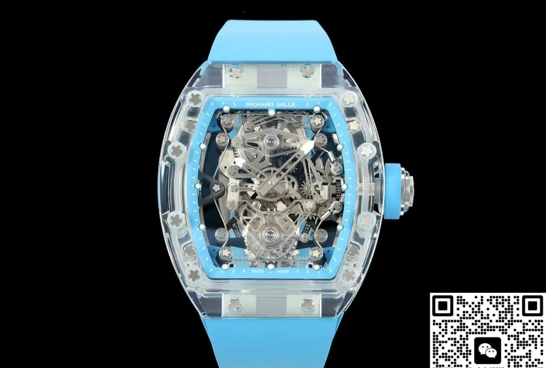 RM Factory Richard Mille RM56-02 Tourbillon blue strap 1:1 Best Edition Replica Watch
