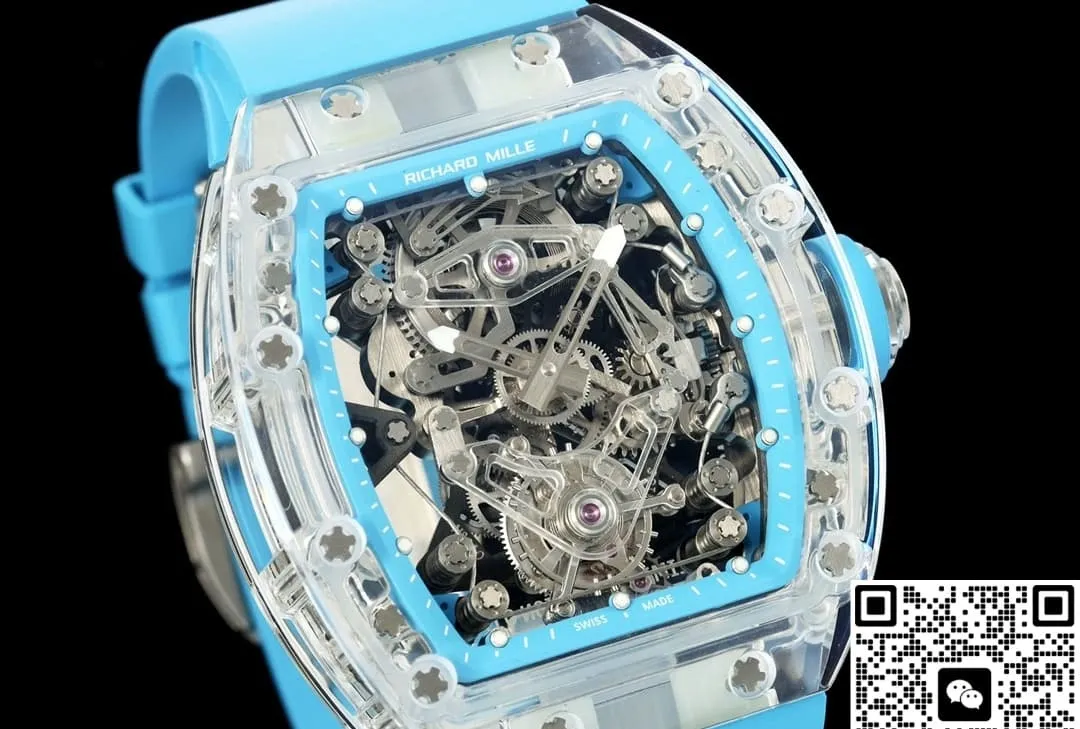 RM Factory Richard Mille RM56-02 Tourbillon blue strap 1:1 Best Edition Replica Watch