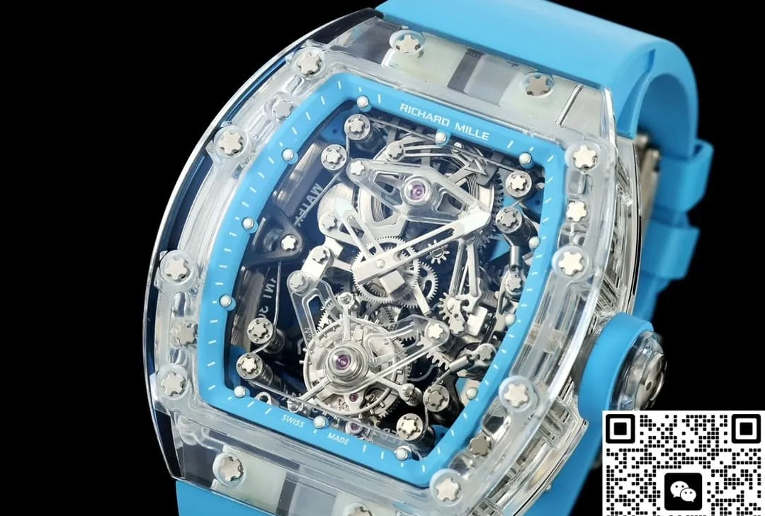 RM Factory Richard Mille RM56-02 Tourbillon blue strap 1:1 Best Edition Replica Watch