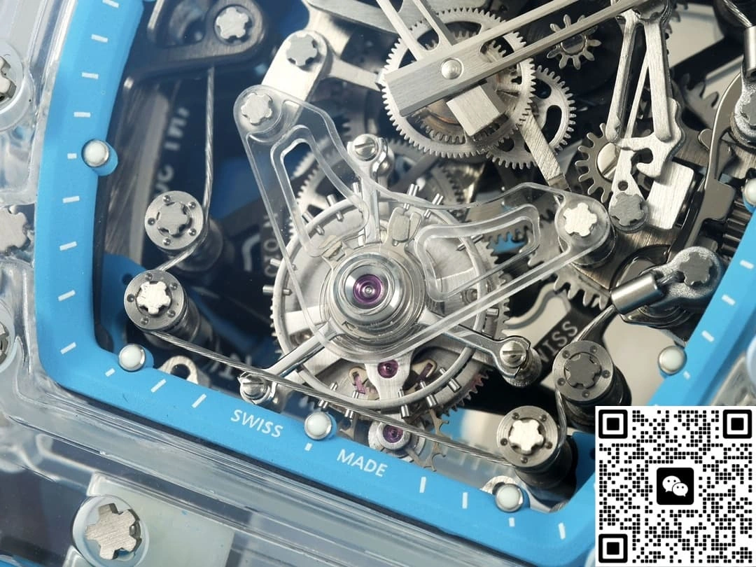 RM Factory Richard Mille RM56-02 Tourbillon blue strap 1:1 Best Edition Replica Watch