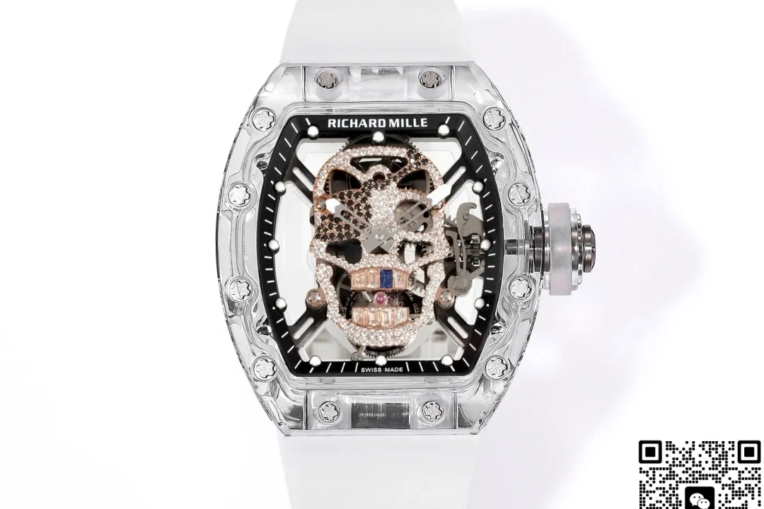 MS Factory Richard Mille Tourbillon RM052 Crystal Case 1:1 Best Edition Replica Watch