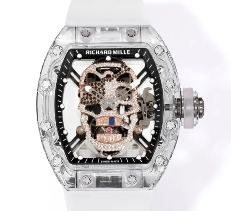 MS Factory Richard Mille Tourbillon RM052 Crystal Case 1:1 Best Edition Replica Watch