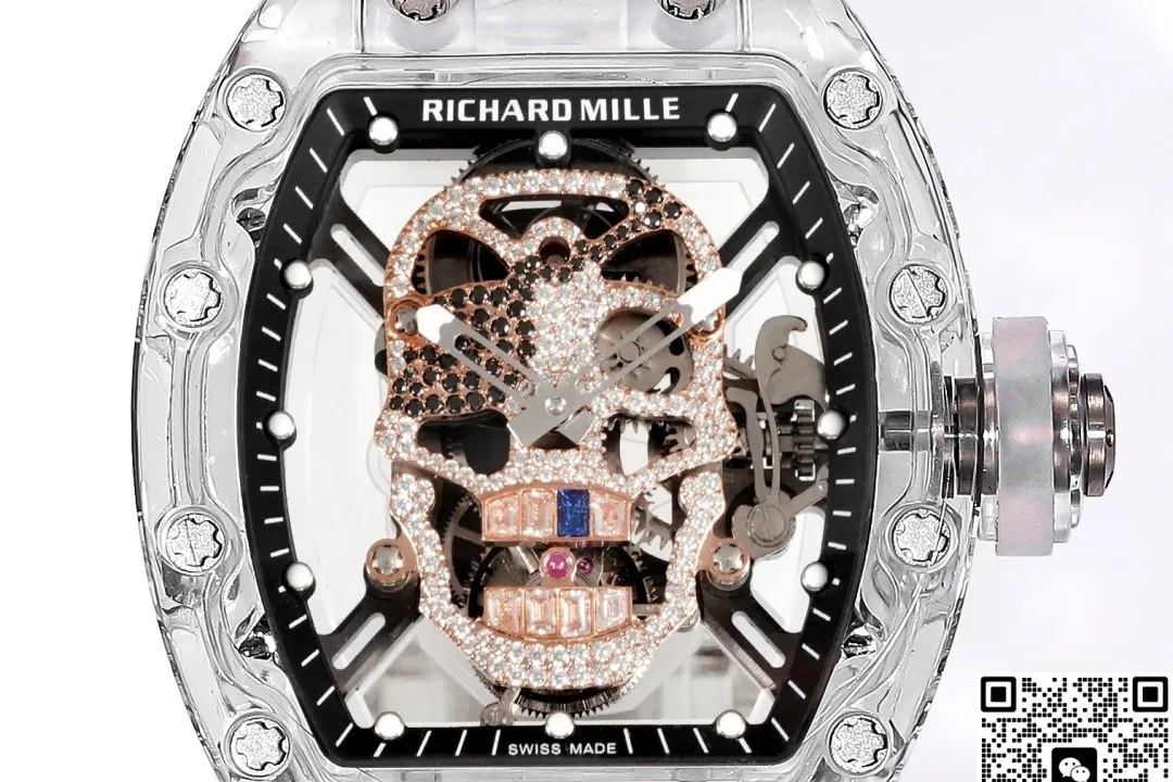 MS Factory Richard Mille Tourbillon RM052 Crystal Case 1:1 Best Edition Replica Watch