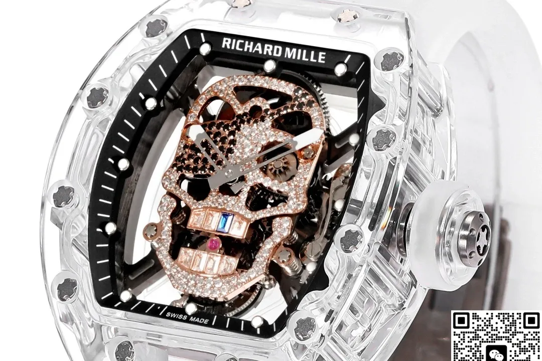 MS Factory Richard Mille Tourbillon RM052 Crystal Case 1:1 Best Edition Replica Watch