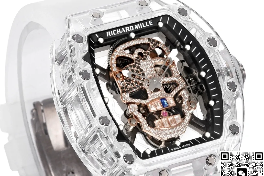 MS Factory Richard Mille Tourbillon RM052 Crystal Case 1:1 Best Edition Replica Watch