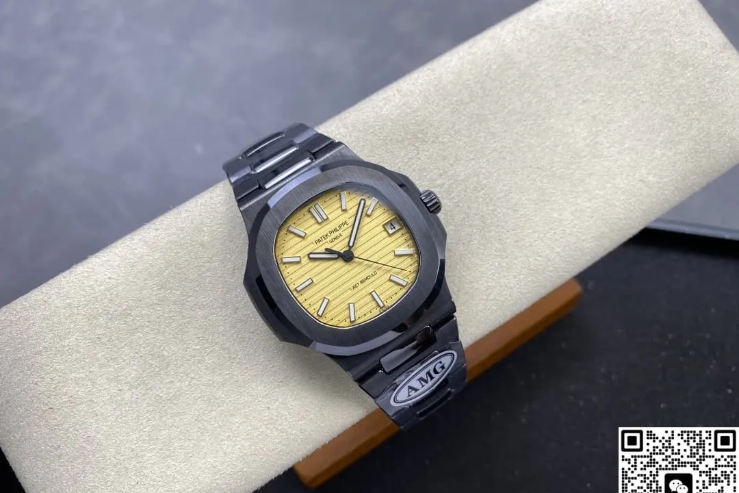 AMG Factory V2 Patek Philippe Nautilus 5711 Yellow Dial 1:1 Best Edition Replica Watch