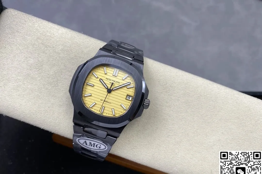 AMG Factory V2 Patek Philippe Nautilus 5711 Yellow Dial 1:1 Best Edition Replica Watch