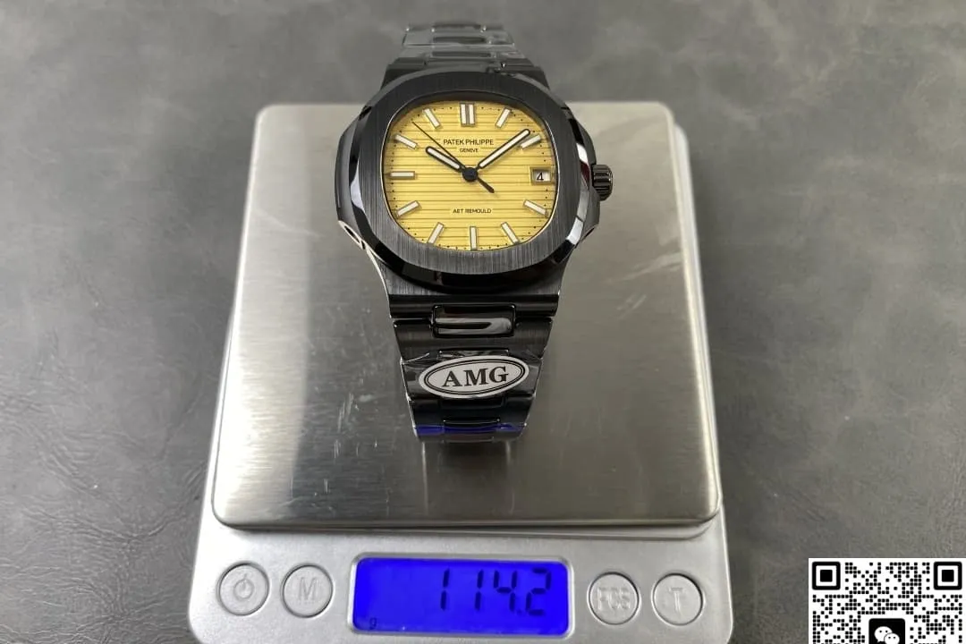AMG Factory V2 Patek Philippe Nautilus 5711 Yellow Dial 1:1 Best Edition Replica Watch