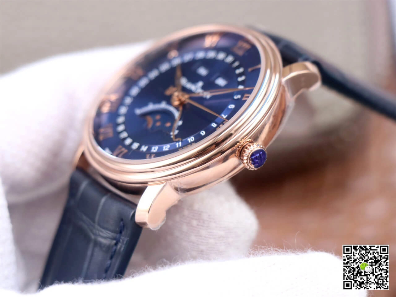 Blancpain Villeret 6654-3640-55 OM Factory 1:1 Best Edition Replica Watch V3 Blue Strap
